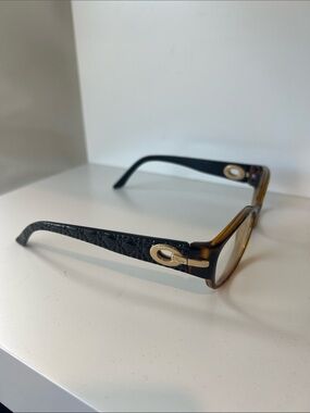 Dior vintage Women’s Tortoiseshell Oval Glasses - Brown/Black